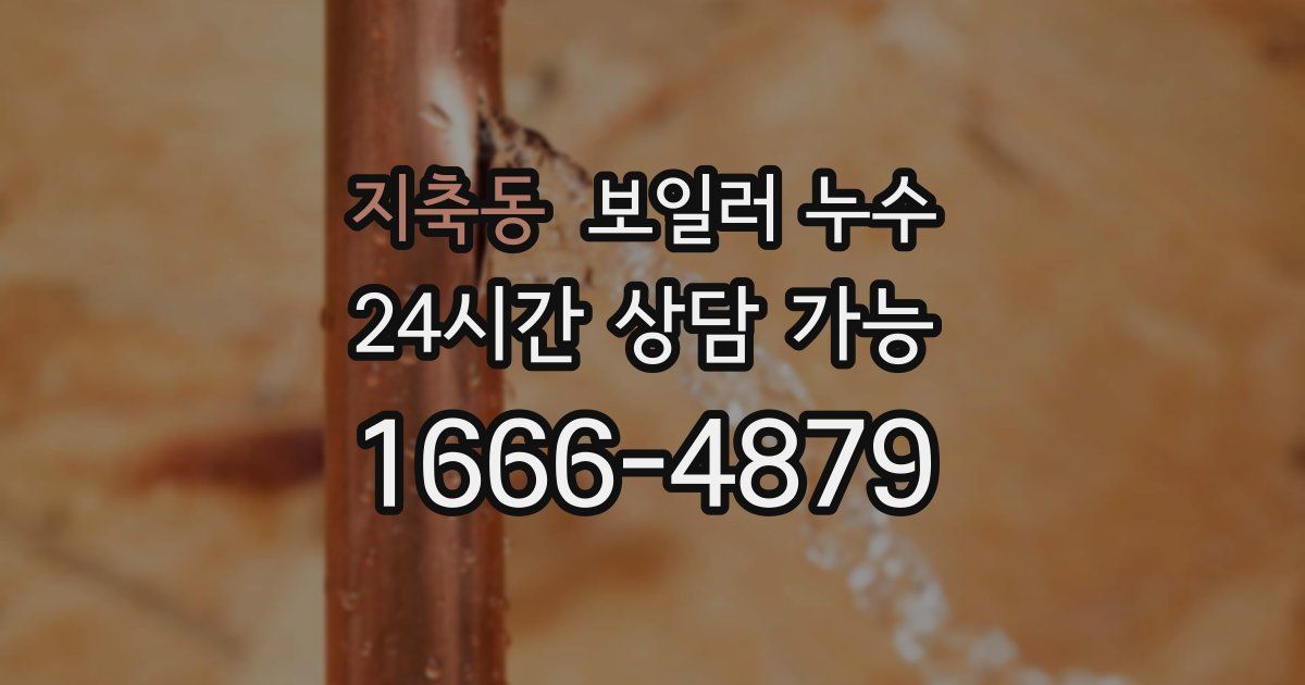 지축동 보일러 누수