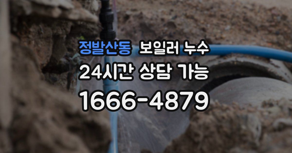 정발산동 보일러 누수
