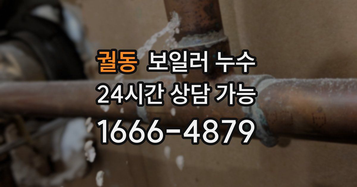 궐동 보일러 누수