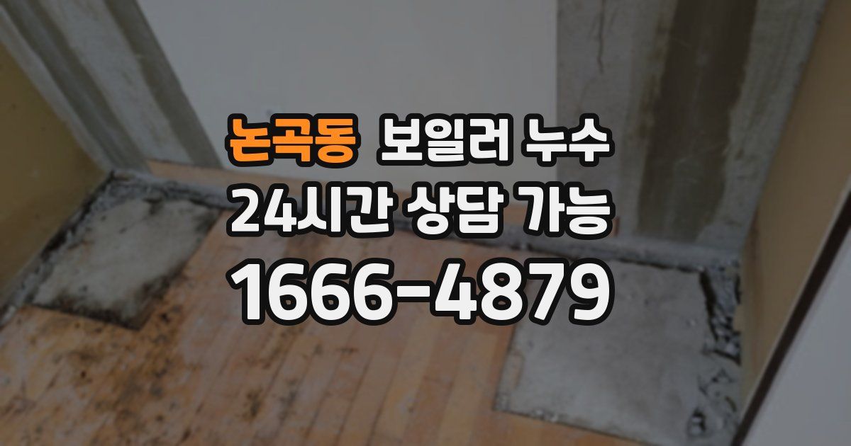 논곡동 보일러 누수