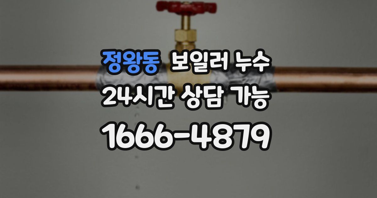 정왕동 보일러 누수