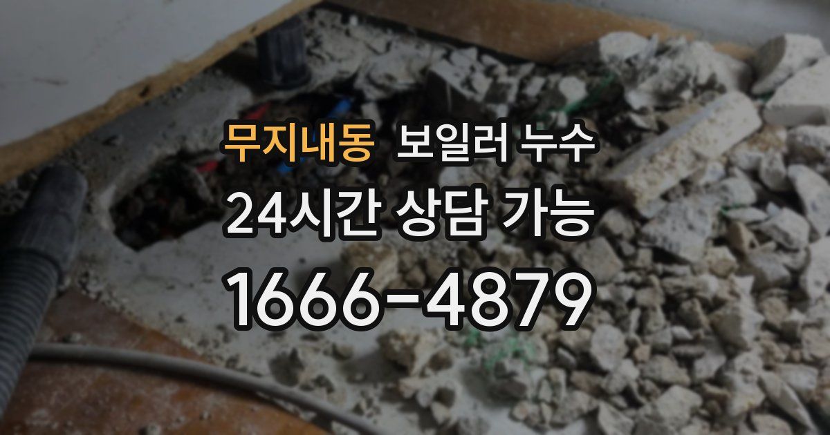 무지내동 보일러 누수