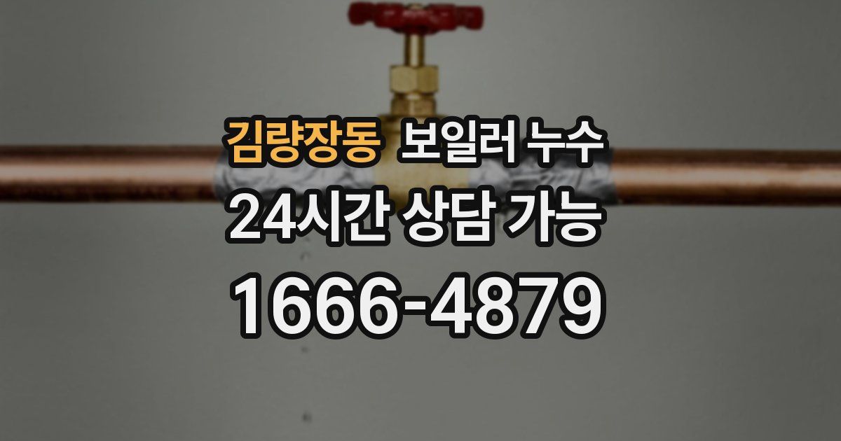 김량장동 보일러 누수