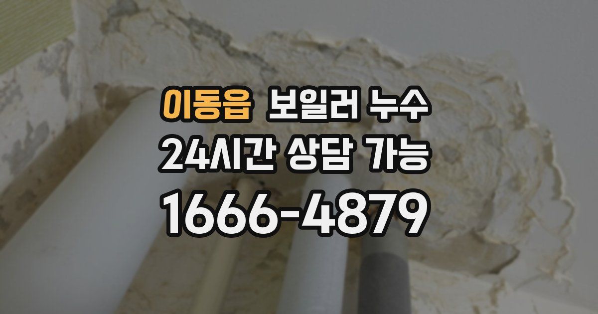 이동읍 보일러 누수