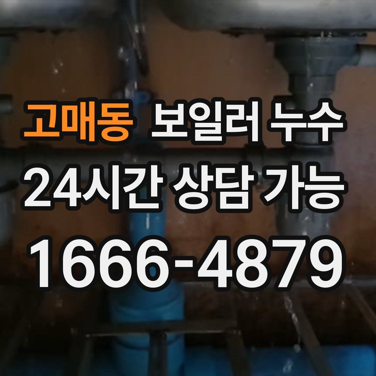 고매동 보일러 누수 한파 뒤 난방 시작 후 생기는 젖음