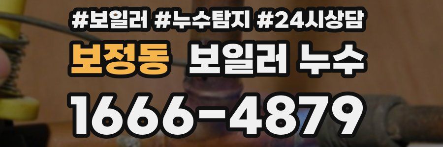 보정동 누수탐지