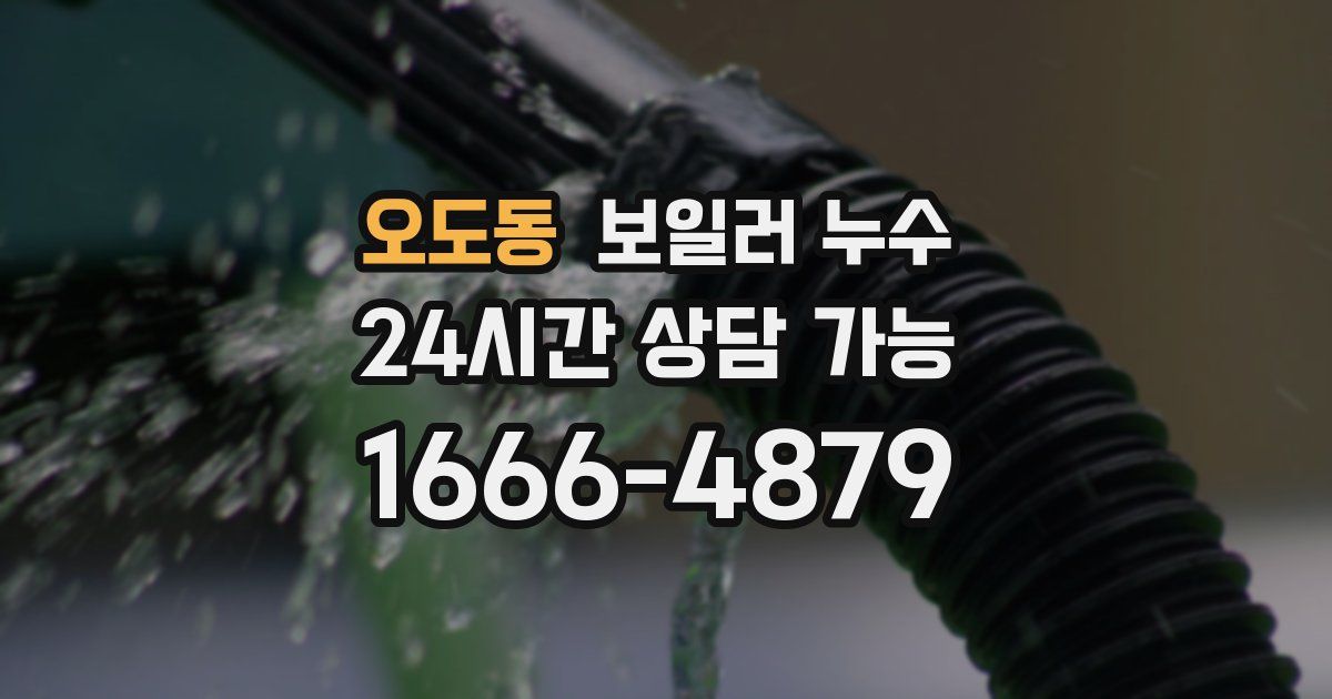 오도동 보일러 누수