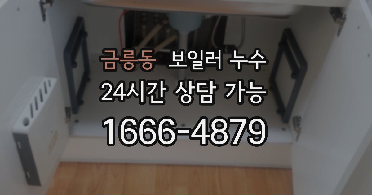 금릉동 보일러 누수