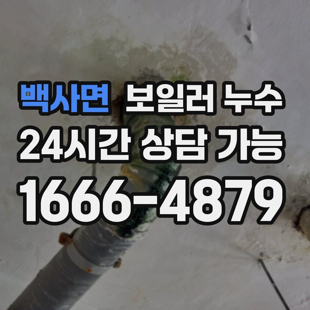 백사면 보일러 누수 거실 한쪽만 축축한 이유