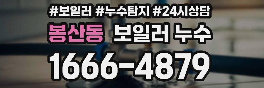 봉산동 누수탐지