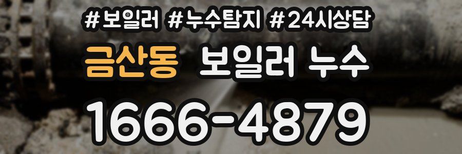 금산동 누수탐지