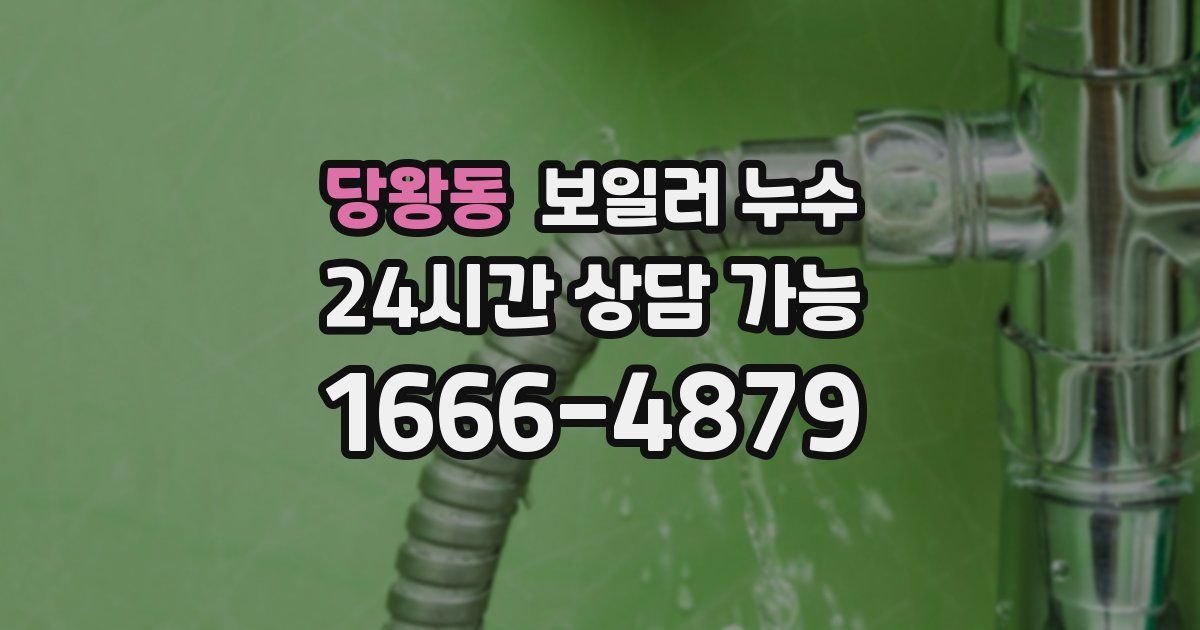 당왕동 보일러 누수