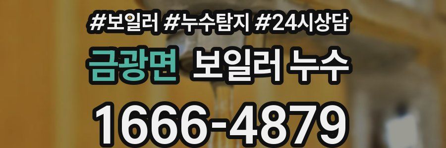 금광면 누수탐지