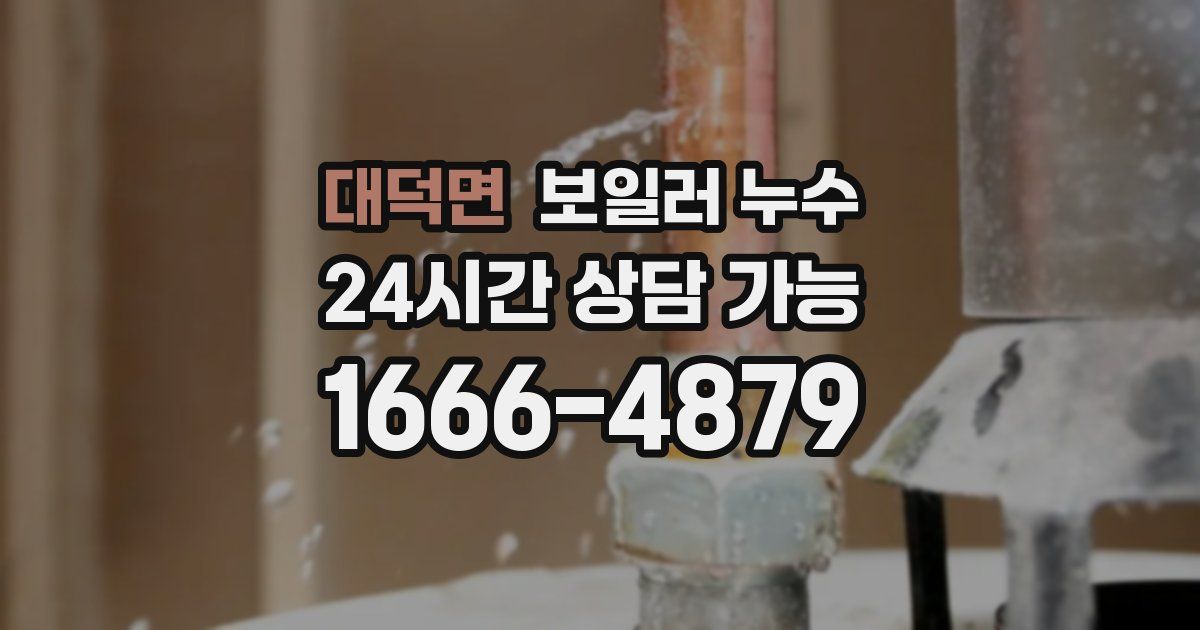 대덕면 보일러 누수