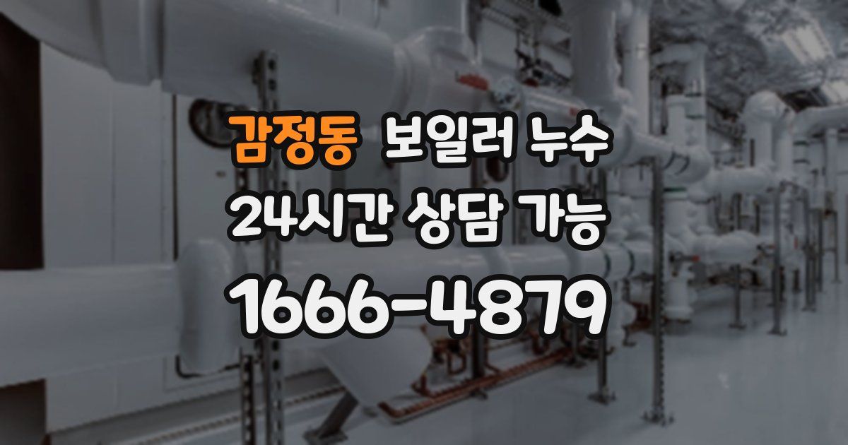 감정동 보일러 누수