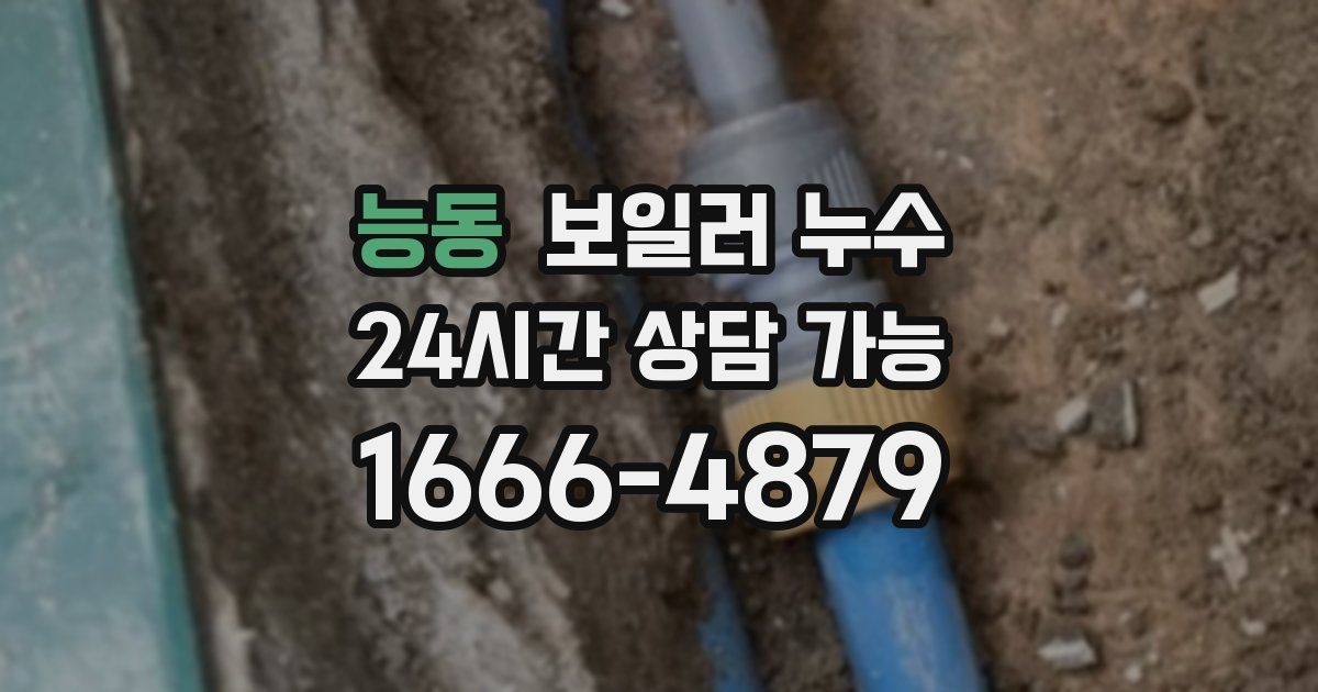 능동 보일러 누수