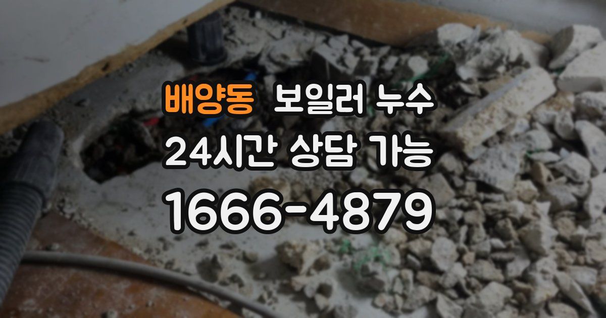 배양동 보일러 누수