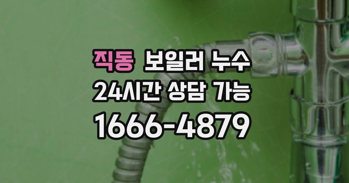 직동 보일러 누수