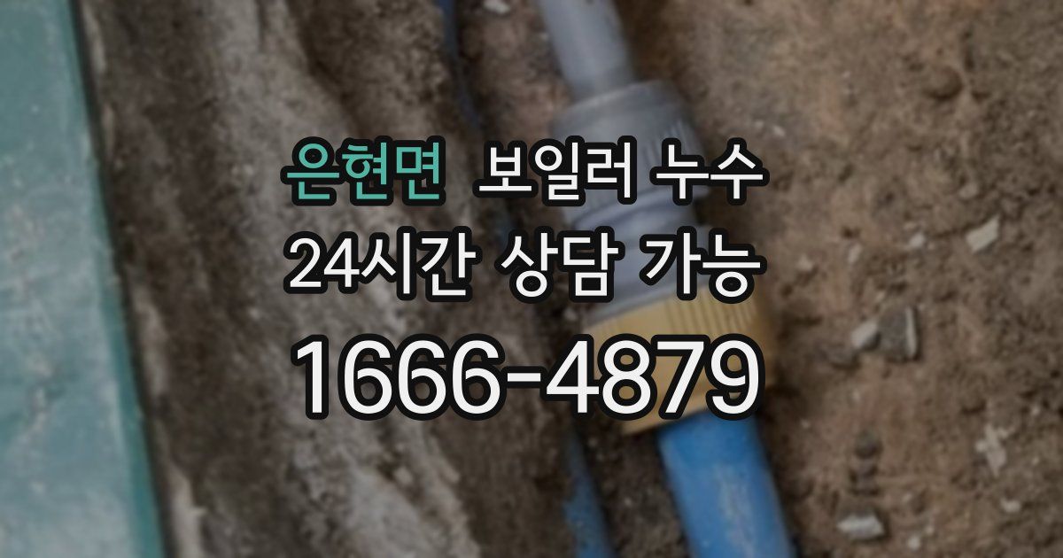 은현면 보일러 누수