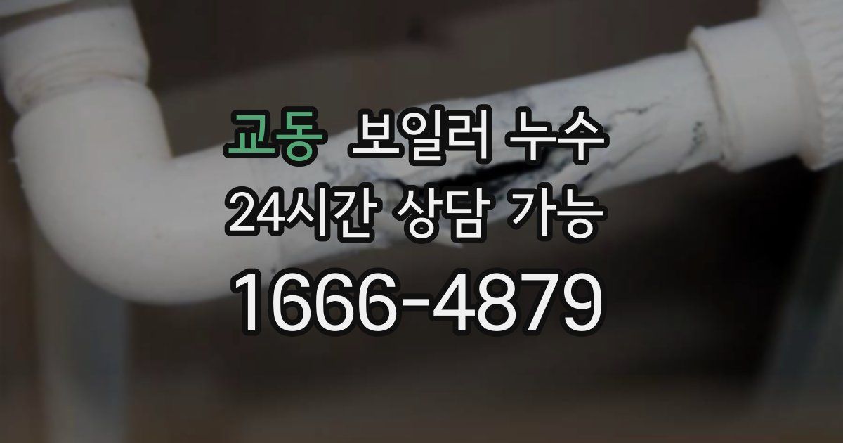 교동 보일러 누수