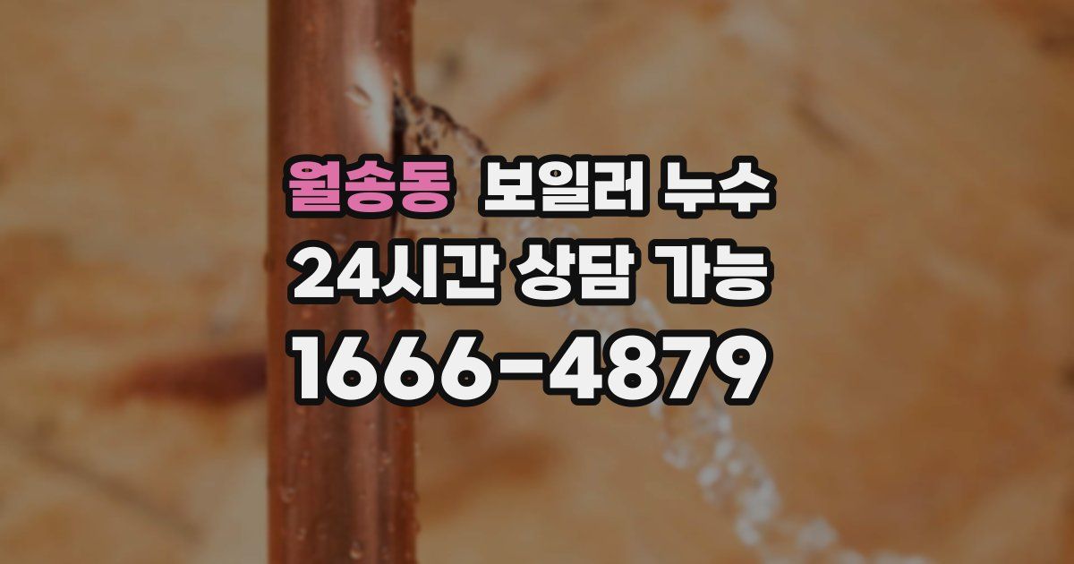 월송동 보일러 누수