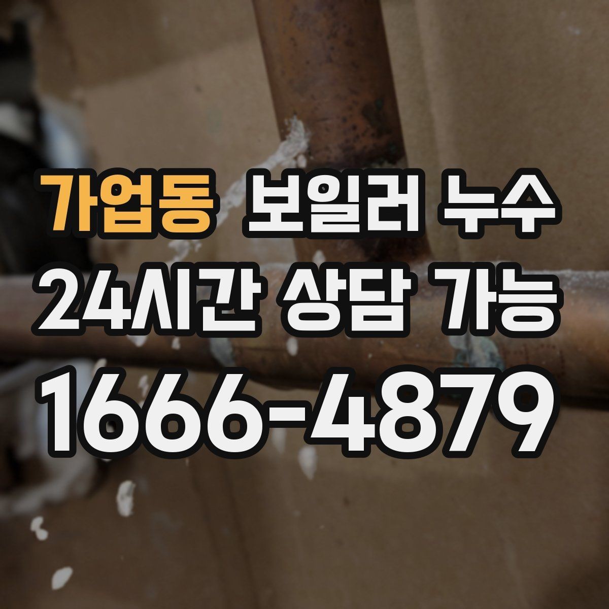 가업동 보일러 누수 보일러실 바닥이 넓게 젖을 때 대응