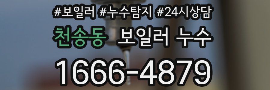 천송동 누수탐지