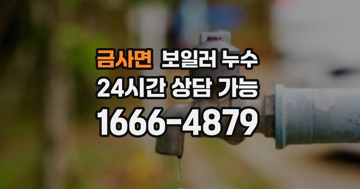 금사면 보일러 누수