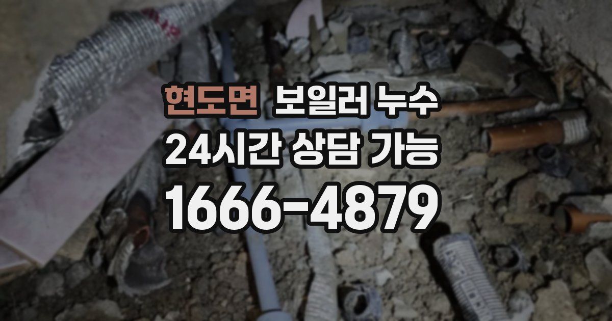 현도면 보일러 누수