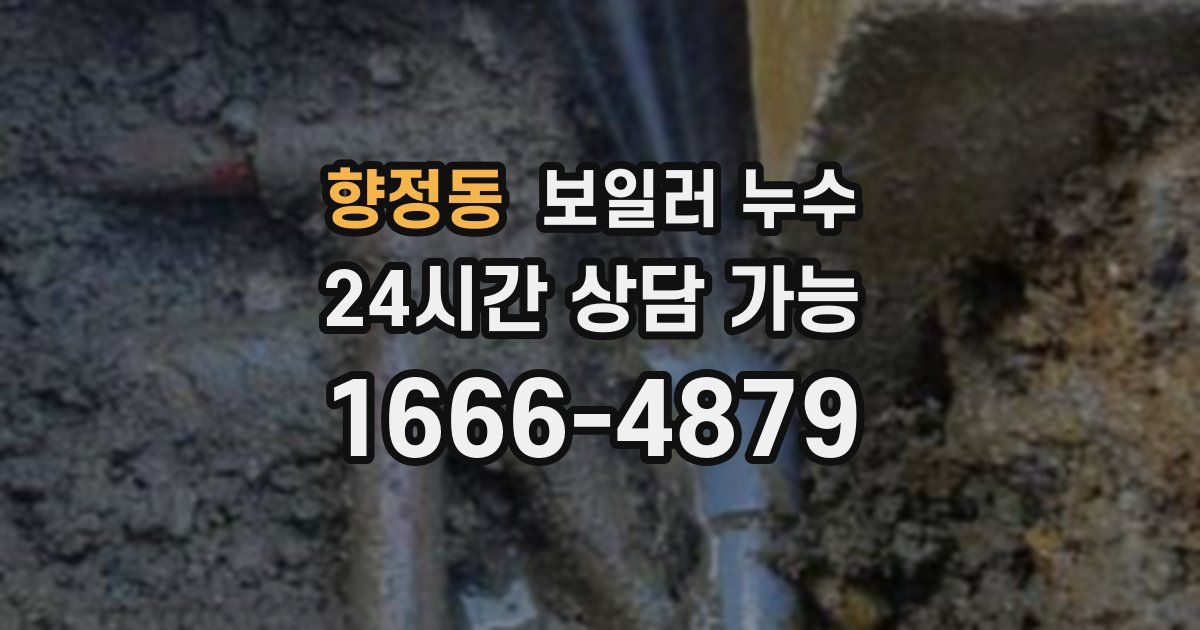 향정동 보일러 누수