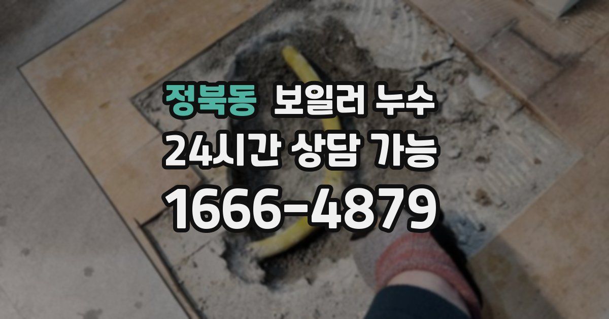 정북동 보일러 누수