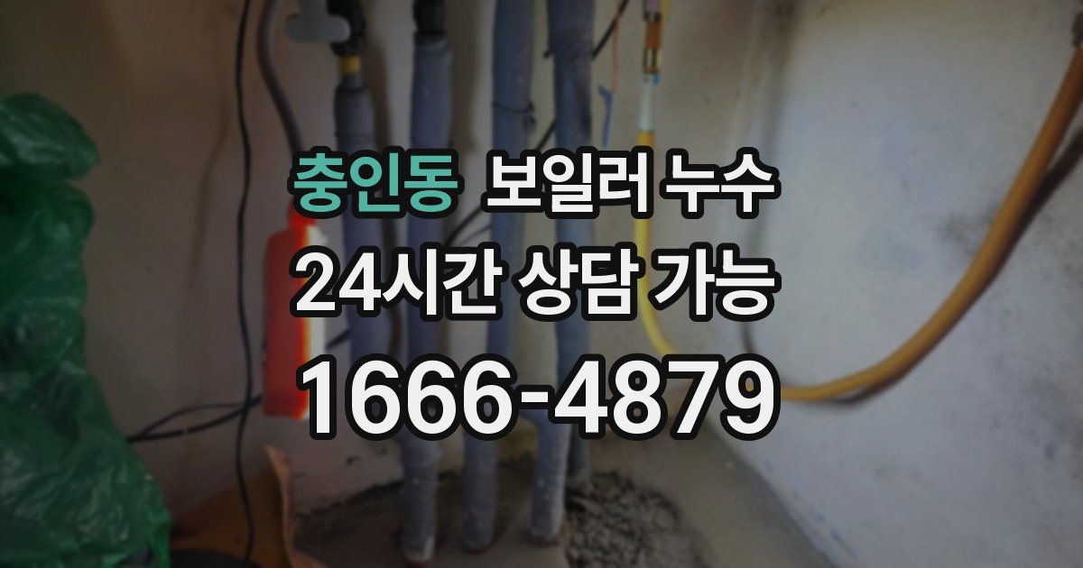 충인동 보일러 누수