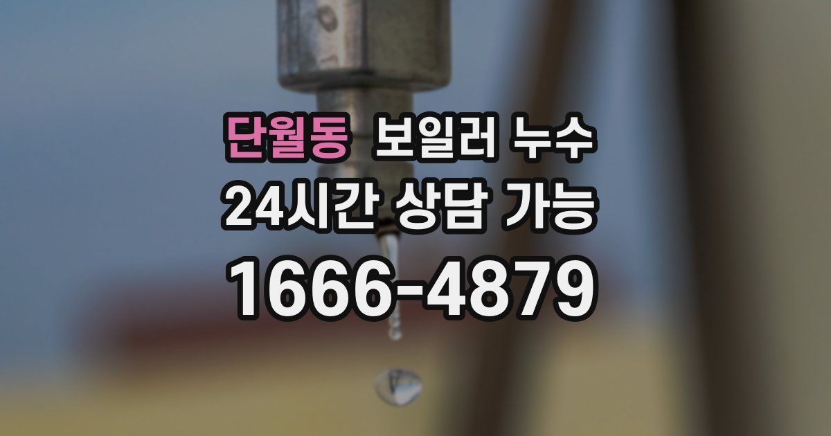 단월동 보일러 누수