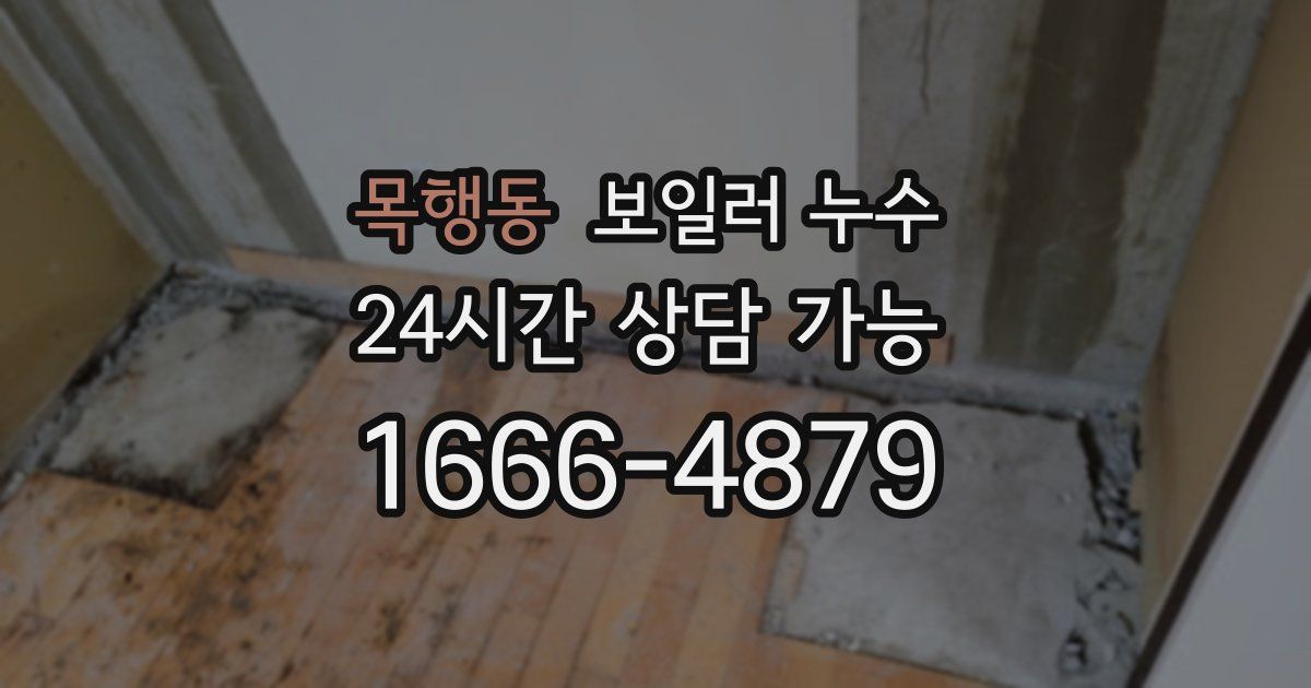 목행동 보일러 누수