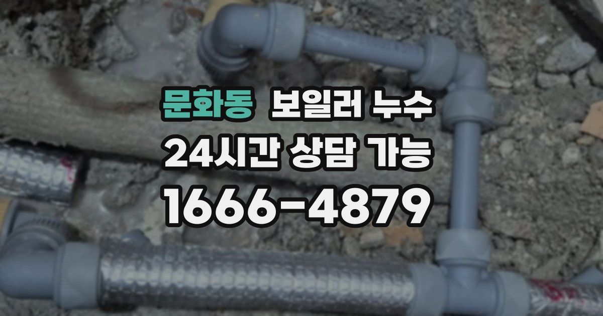 문화동 보일러 누수