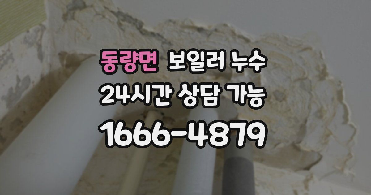 동량면 보일러 누수