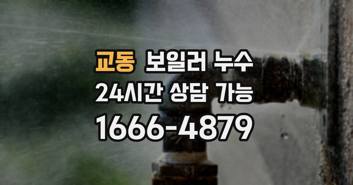 교동 보일러 누수