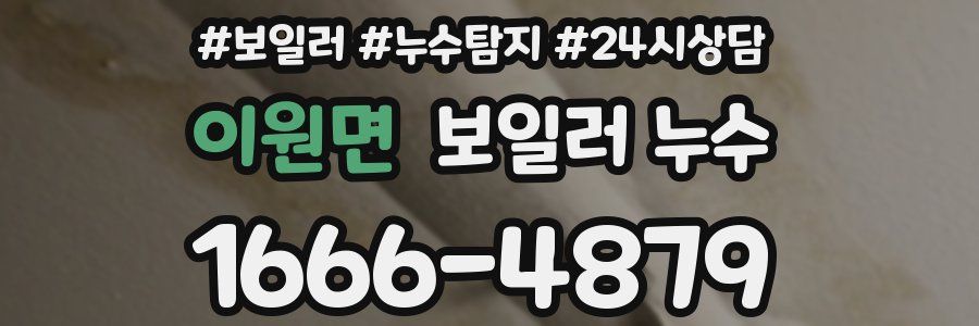 이원면 누수탐지