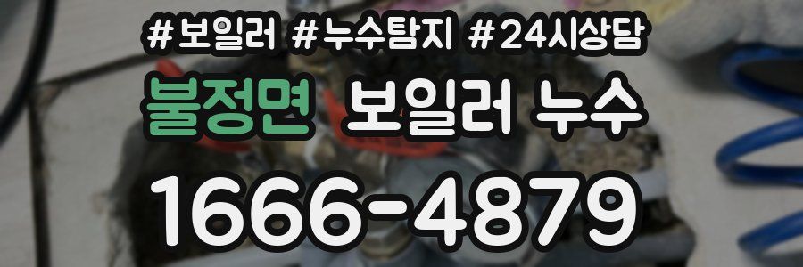 불정면 누수탐지