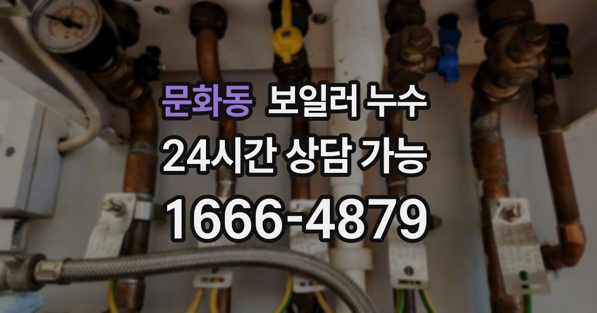 문화동 보일러 누수