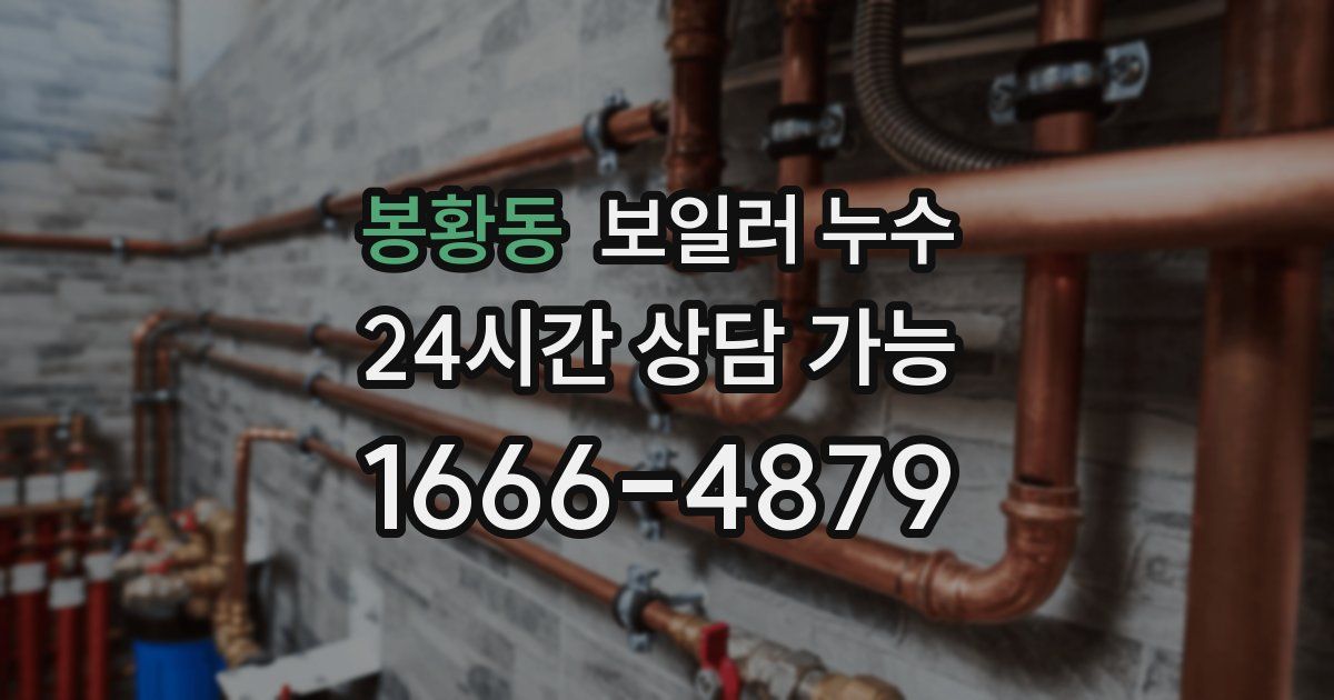 봉황동 보일러 누수