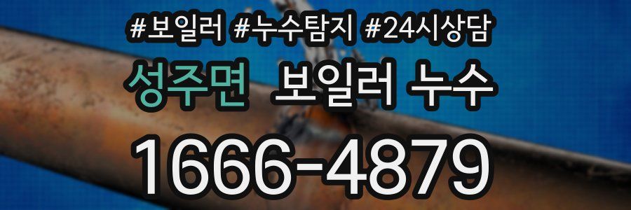 성주면 누수탐지