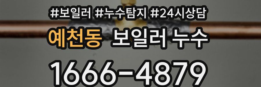 예천동 누수탐지