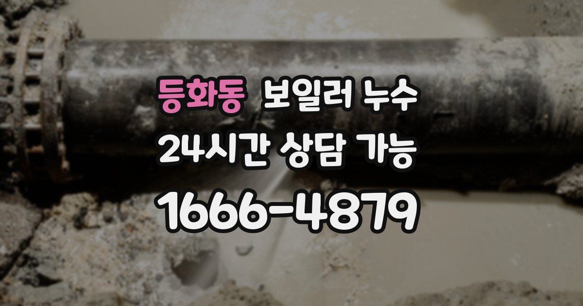 등화동 보일러 누수