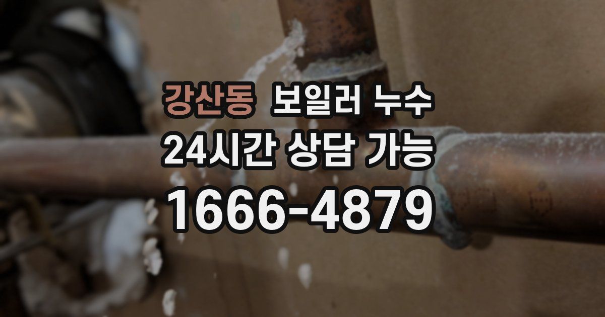 강산동 보일러 누수