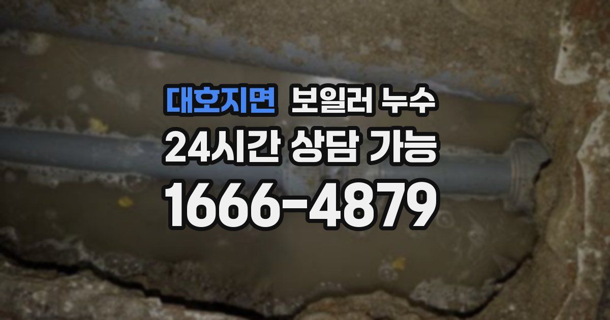 대호지면 보일러 누수