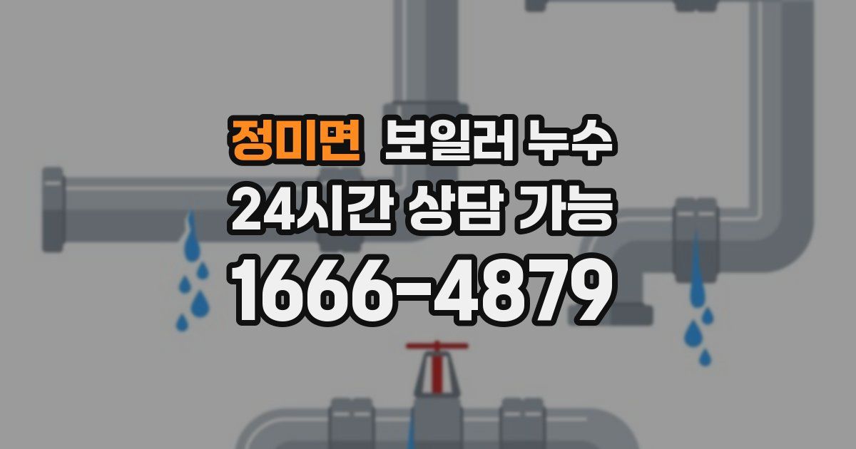 정미면 보일러 누수