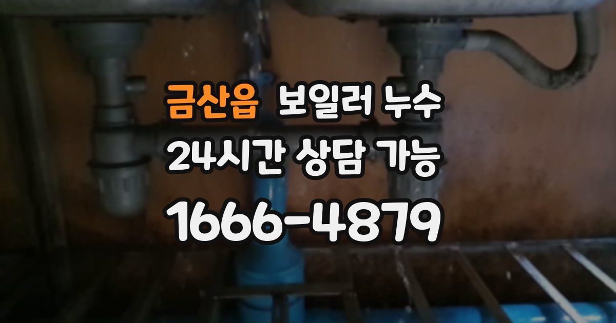 금산읍 보일러 누수