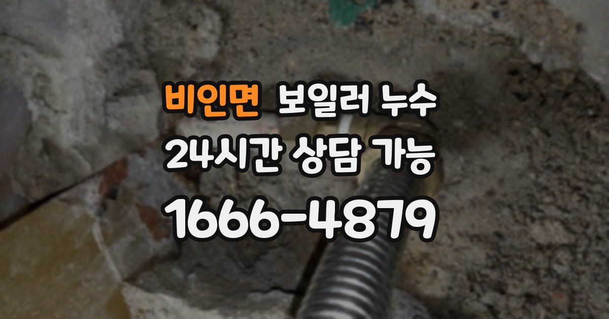 비인면 보일러 누수