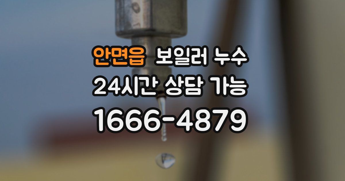 안면읍 보일러 누수